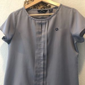 Lands End Chase short sleeve blouse.